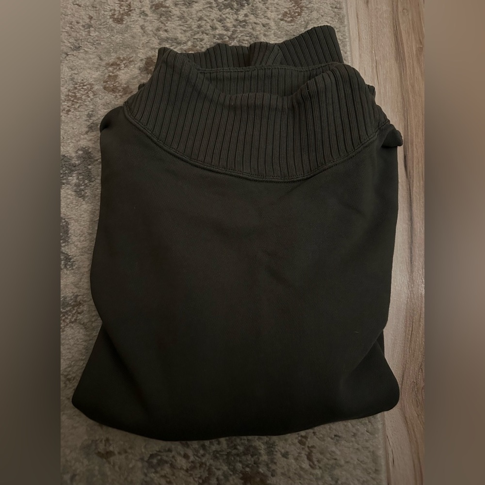 Aerie Dark Hunter Green Half-Turtle Neck Pullover